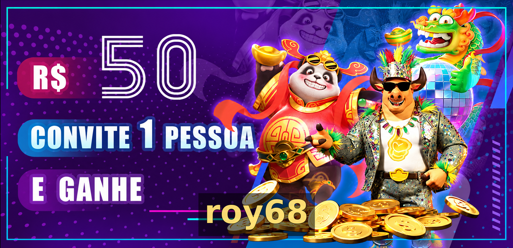 Bônus roy68 - R$5.000 + 500 Giros Grátis